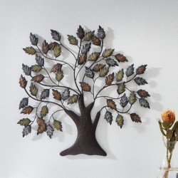 Декоративное настенное украшение "Дерево" металл, 72х70 см